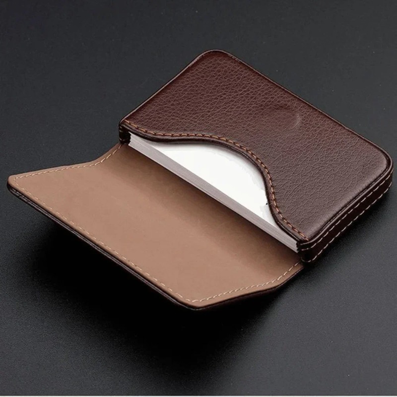 Men'S Fashion Visiting Card - Модный кожаный картхолдер из ПУ с