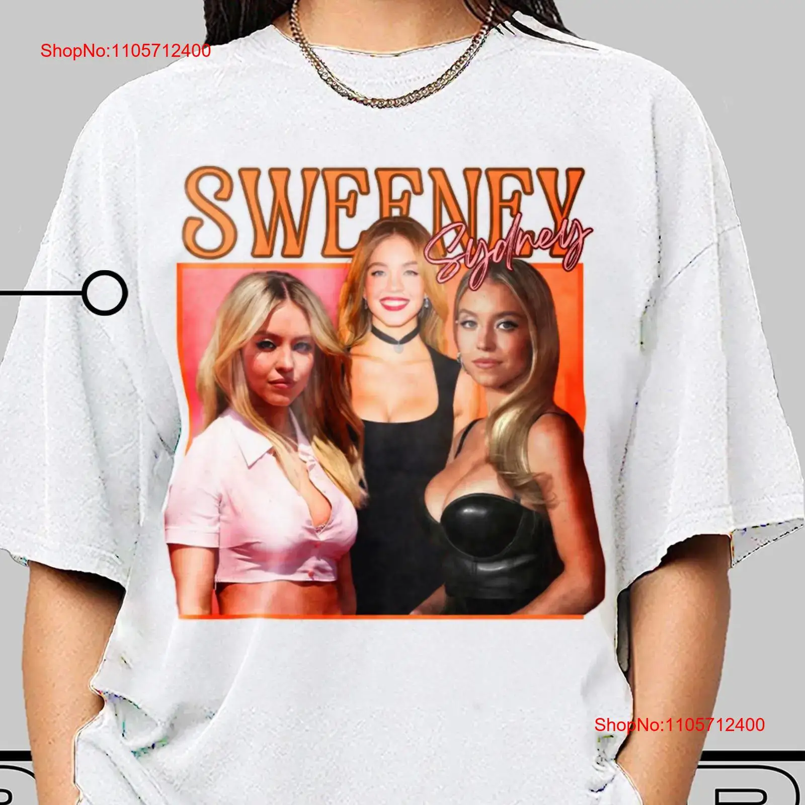 Men'S Fashion Sydney - Футболка Sydney Sweeney в винтажном стиле,