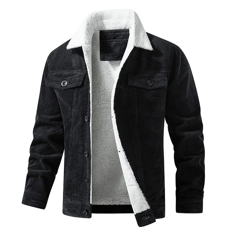 Corduroy Jacket Men - Новые зимние мужские вельветовые куртки, флисовые