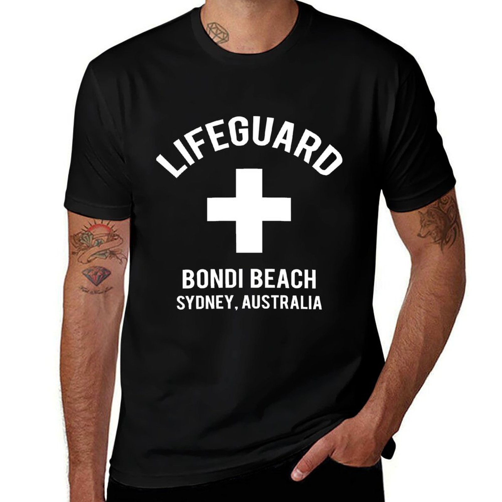 Men'S Fashion Sydney - Футболка Lifeguard Bondi Beach, Сидней, Австралия,