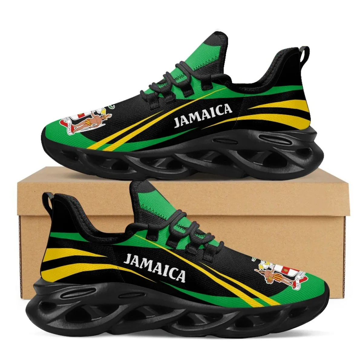 Men'S Fashion Running Shoes - Обувь с принтом флага Ямайки, мужские