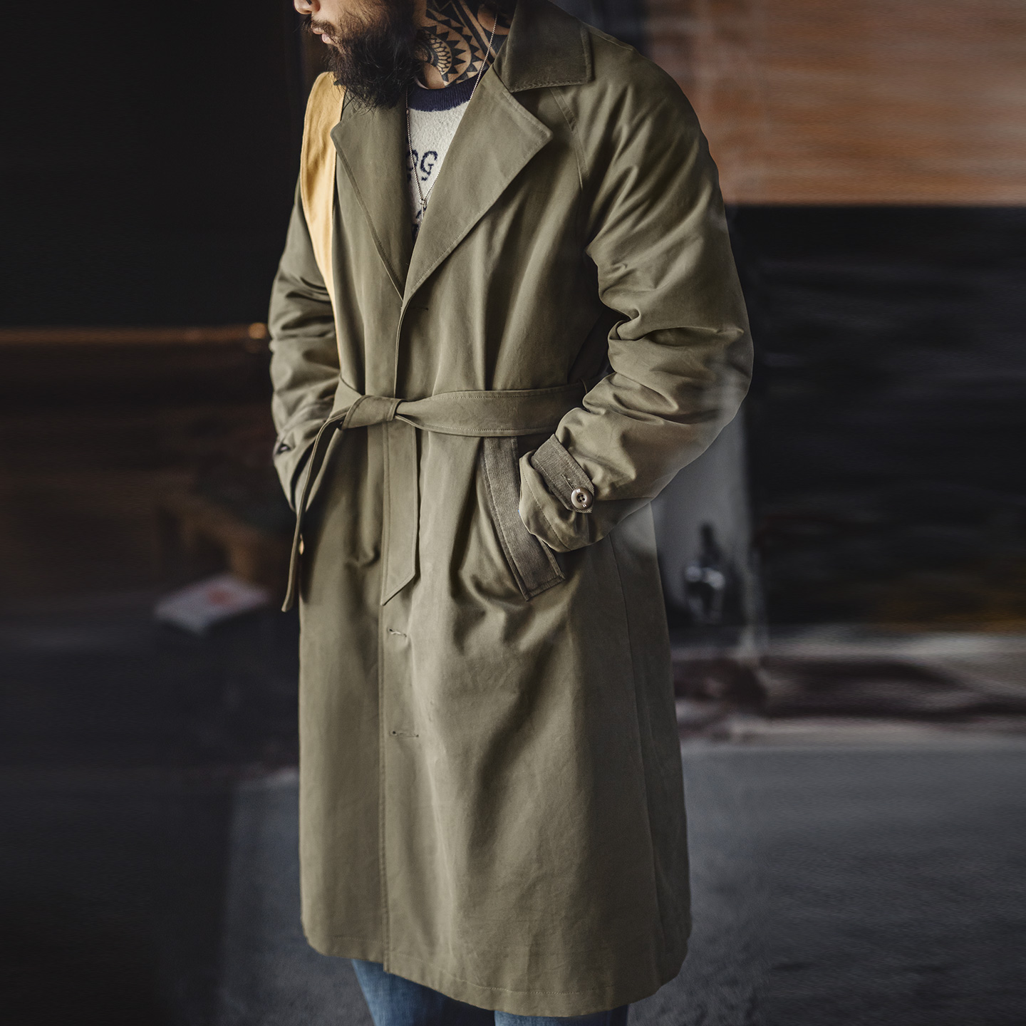 Corduroy Jacket Men - Мужское винтажное пальто Maden в стиле