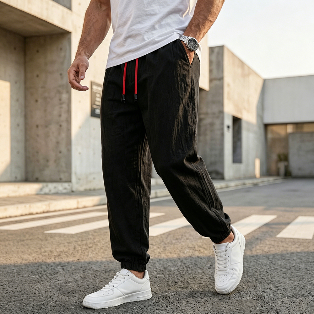 Men Fashion King - Мужские повседневные брюки-шаровары свободного кроя из