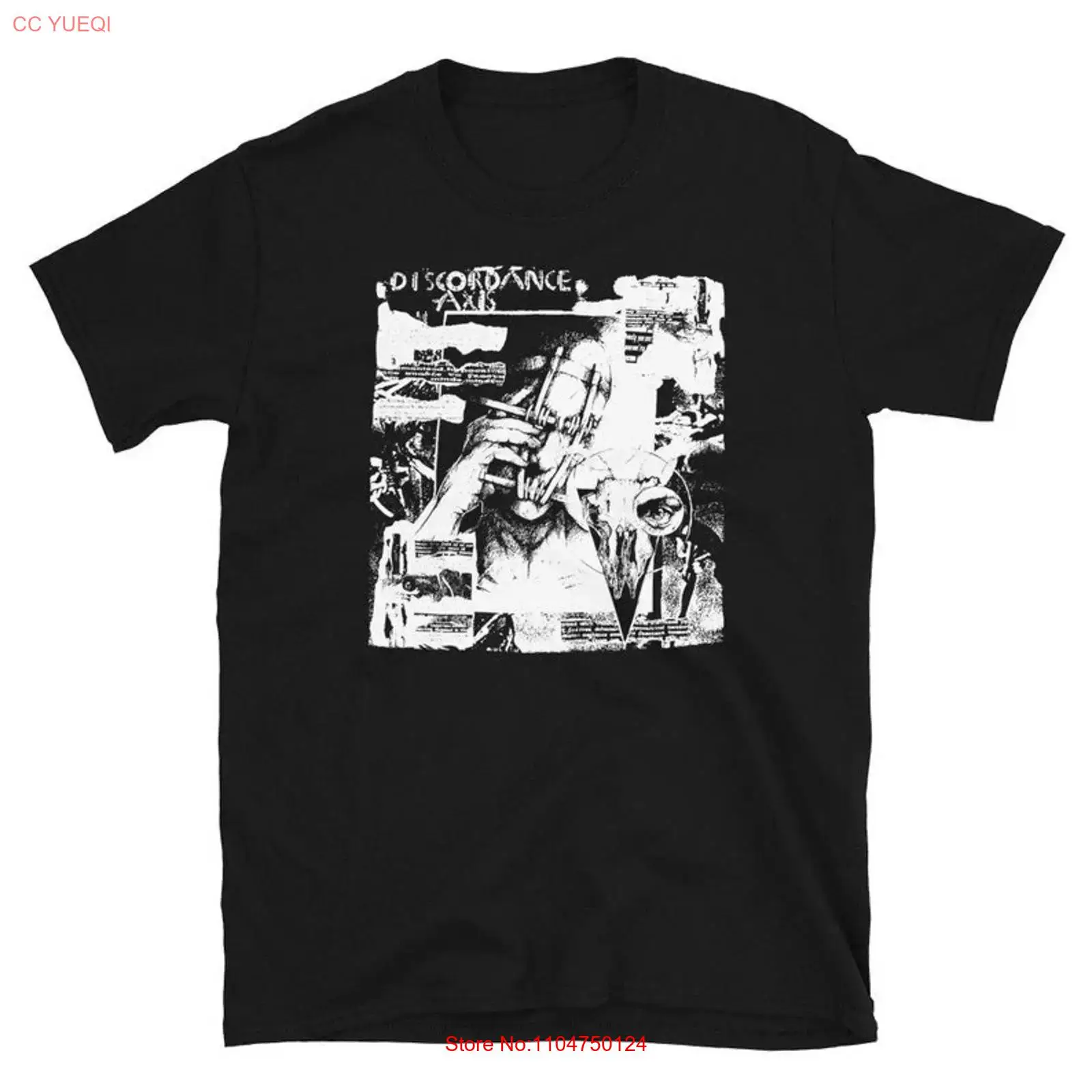 Mens Fashion Discord - Футболка Discordance Axis в готическом стиле,