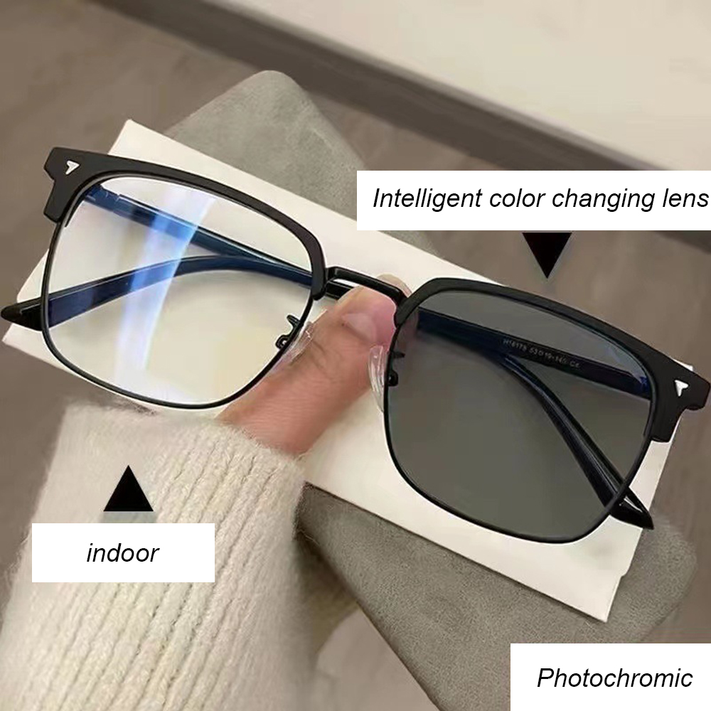 Mens Fashion Discord - Мужские фотохромные цветные очки с полуободковой