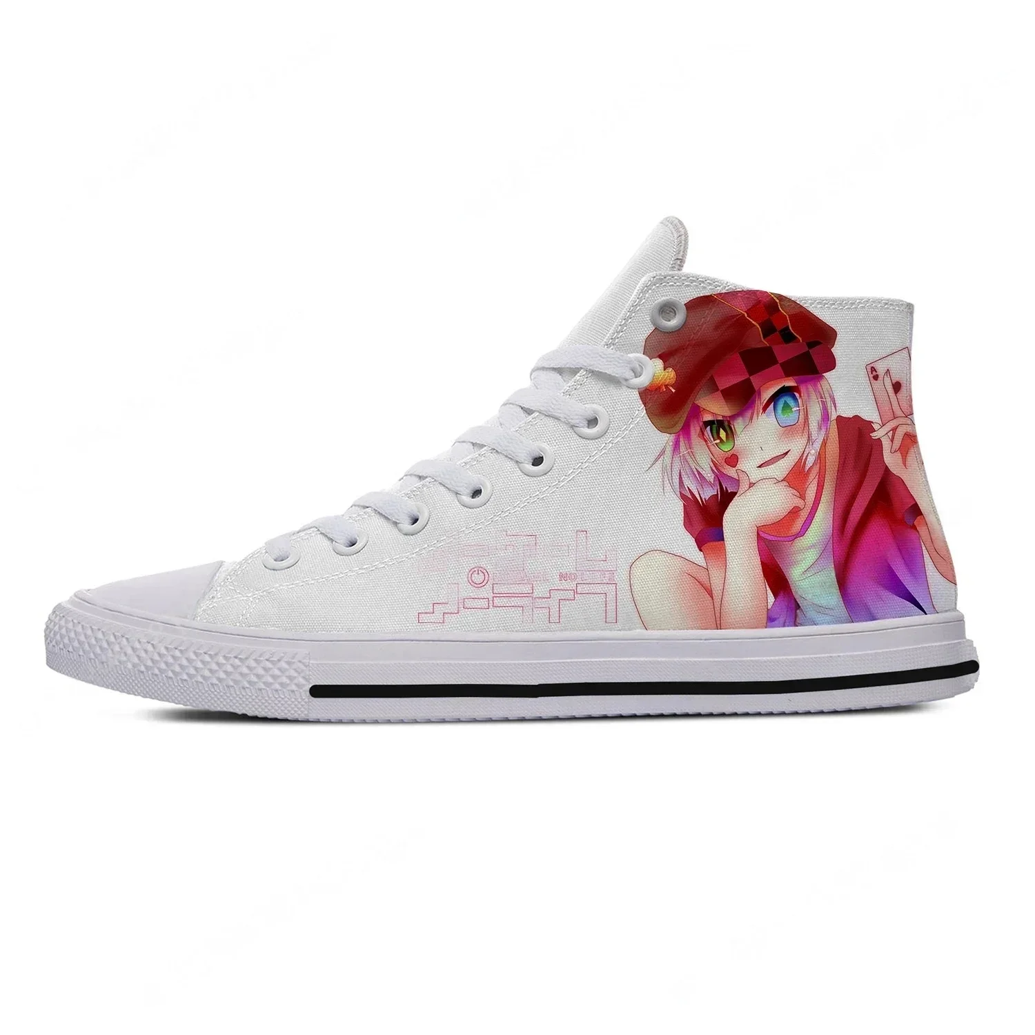 Men'S Fashion Running Shoes - Высокие кроссовки Anime NO GAME NO