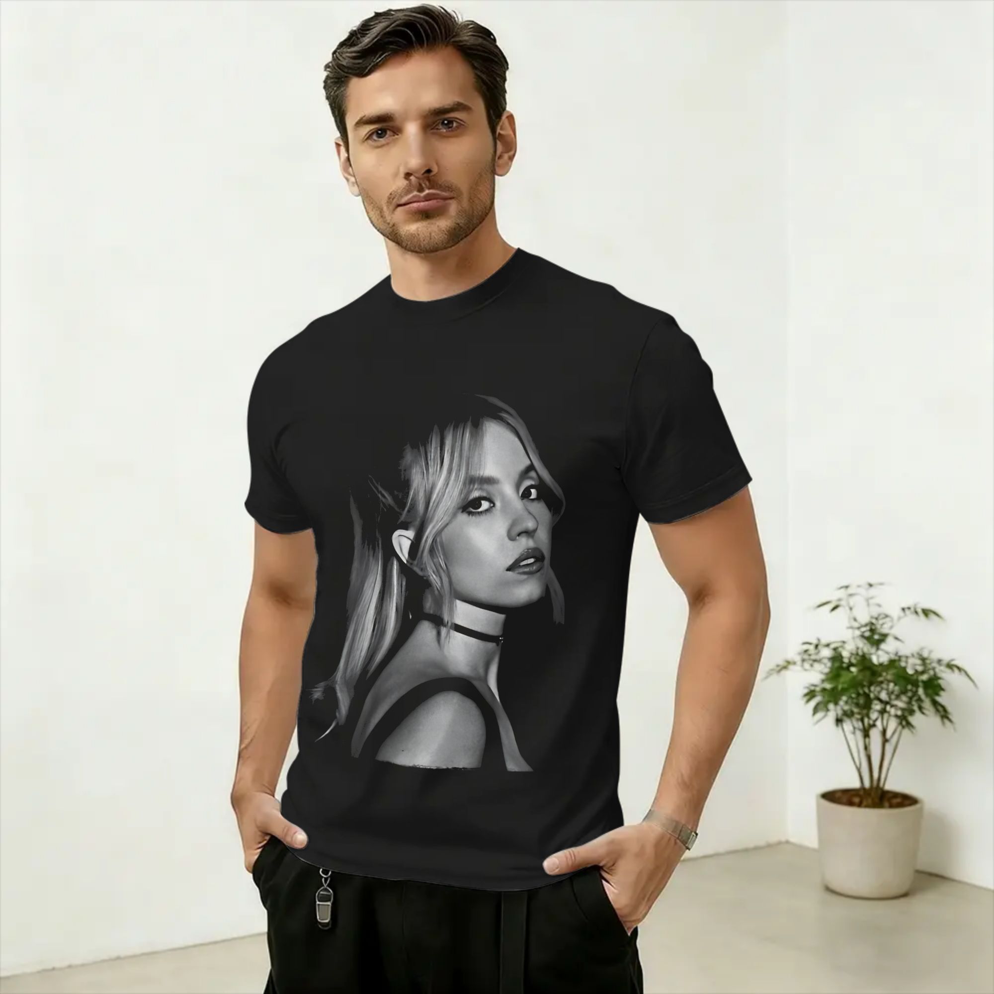 Men'S Fashion Sydney - Футболка из чистого хлопка Sydney Sweeney