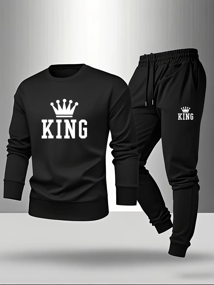 Men Fashion King - Мужской комплект King Pringt: футболка с