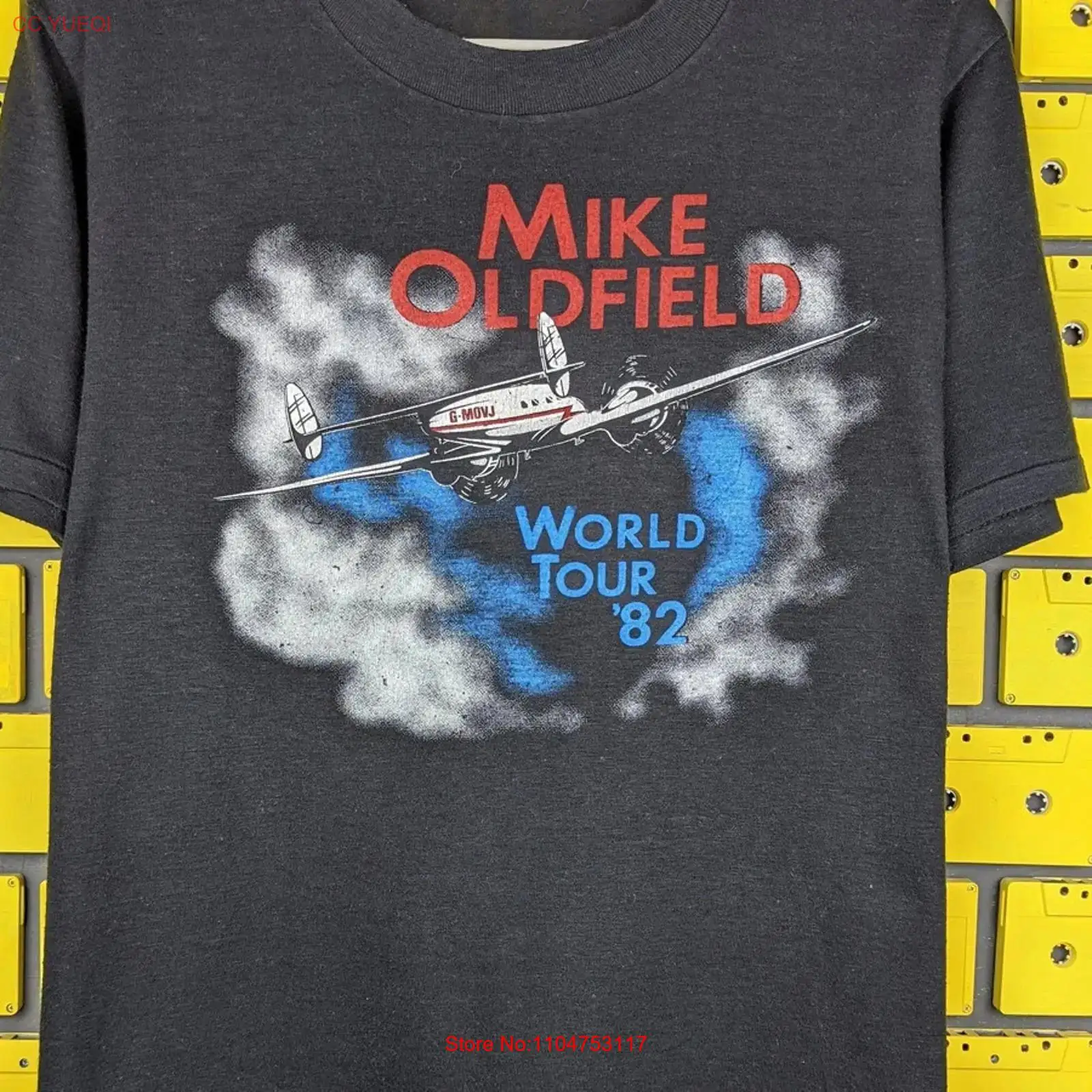 Mens Fashion World - Черная футболка Mike Oldfield WORLD TOUR,